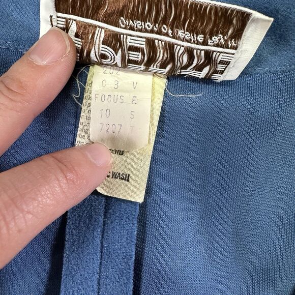 Vintage LF Petite Leslie Fay Blue Button Front Vest Women’s Size 10P Made in USA - Picture 4 of 8